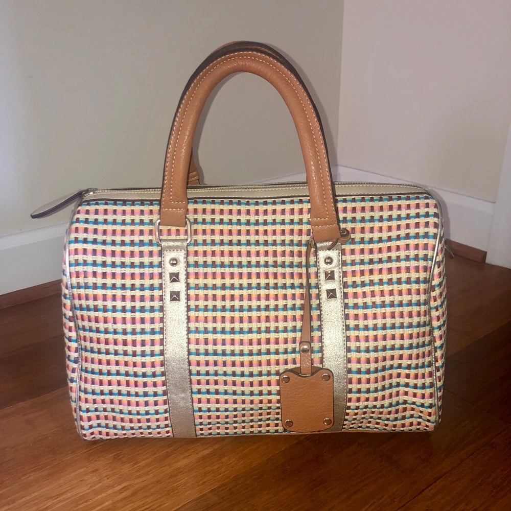 Multicolor Woven Tote